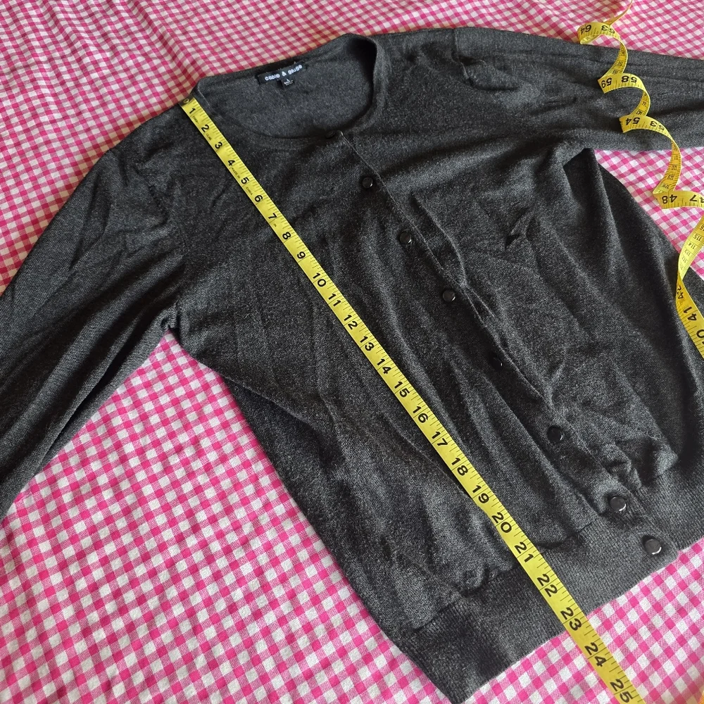 Cable & Gauge Button Down Sweater Sz L - Picture 4 of 6